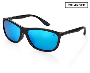 Winstonne Men's Jacob Polarised Sunglasses - Black/Blue