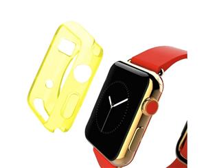 Yellow For Apple Watch 1234 (44mm42mm) Slim TPU Protective Case