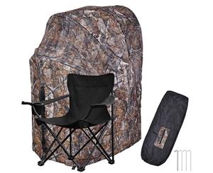 Yescom Hunting Blind Tent w/ Chair Ground Blind Woods Camo 1 Man Wildlife Photography
