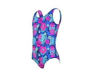 Zoggs Infant Girls All In One Swimsuit Swimming Costume Swimwear 1-6 Years New