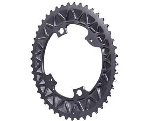 absoluteBLACK Premium Sub-Compact Oval 110BCD 4B Outer 2x Chainring Grey 48T