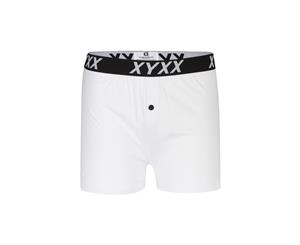 1x XYXX Underwear Mens 100% Cotton Boxer Shorts S M L XL XXL XY Edition - White