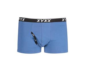 1x XYXX Underwear Mens Cotton Boxer Briefs S M L XL XXL Trunks - Blue
