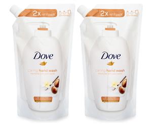 2 x Dove Hand Wash Refill Shea Butter w/ Warm Vanilla 500mL