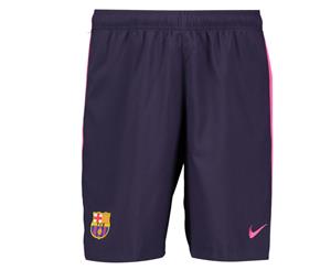 2016-2017 Barcelona Away Nike Football Shorts Purple (Kids)