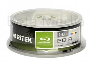 25" Ritek Blu-Ray BD-R 25G Printable