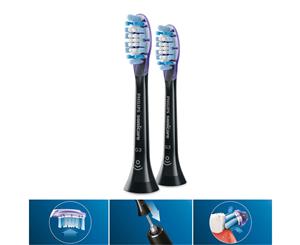 2PC Philips HX9052/67 G3 Gum Care Replacement Head for Electric Toothbrush Black