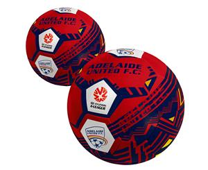 2x Summit Official A-League Adelaide Football Club United Size 5 Soccer Ball