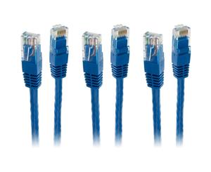 3x Pro2 3m Blue Cat 6 Cat6 RJ45 Ethernet Internet Network LAN Patch Cable Lead