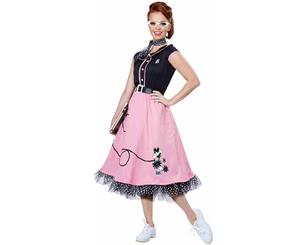 50s Sweetheart Adult Poodle Skirt Costume