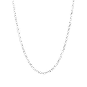 55cm (22") Oval Belcher Chain in Sterling Silver