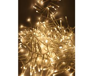 720 LED Cluster Light Chain Clear Cable - Warm White