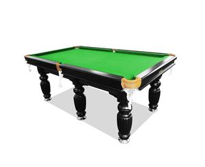 9FT Luxury Green Slate Pool Snooker Billiard Table with Accessories