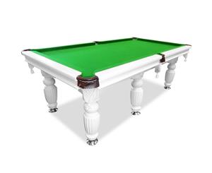 9FT White Green Felt Luxury Slate Pool / Billard / Snooker Table