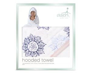 Aden Disney Baby Hooded Towel Single - Pretty Pink/Medallion by Aden+Anais