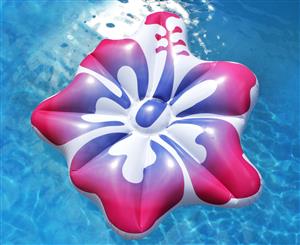 AirTime Luxe Hibiscus Pool Float - Pink