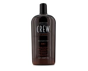 American Crew Men 3IN1 Shampoo Conditioner & Body Wash 1000ml/33.8oz