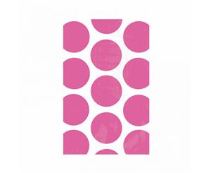 Amscan Polka Dot Paper Party Favour Bags (Pack Of 10) (Bright Pink) - SG7778