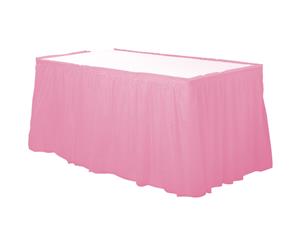 Amscan Rectangular Plastic Tablecover (Pack Of 12) (New Pink) - SG13697