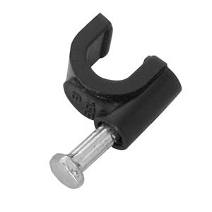 Antsig 6mm Black Cable Clip - 30 Pack