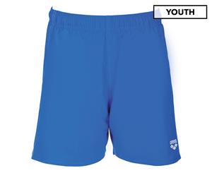 Arena Boys' Fundamentals Boxer Swim Shorts - Pix Blue/White