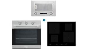 Ariston Built-in Electric Oven with Induction Cooktop and Undermount Rangehood
