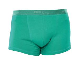 Asquith & Fox Mens Shorty Boxer Briefs/Underwear (Pack Of 2) (Kelly) - RW4910
