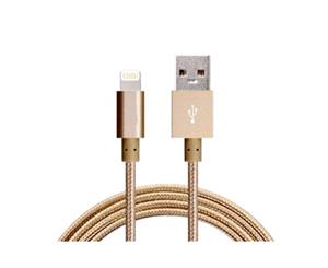 Astrotek 1m USB Lightning Data Sync Charger Gold Cable for iPhone iPad iPod