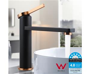 Bathroom Solid Bathroom Brass Matt Black & Rose Gold Short Basin Mixer Tap WaterMarked & WELS