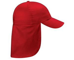 Beechfield Junior Kids Unisex Plain Legionnaire Cap (Classic Red) - RW218