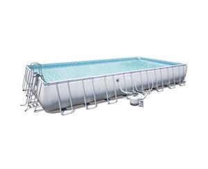 Bestway Above Ground Swimming Pool 9.56m x 4.88m x 1.32m Power Steel Frame with 2000gal Sand Filter - 56625