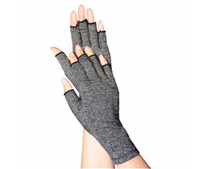 Bodyassist Soft Compression Arthritis Gloves Grey (Pair)