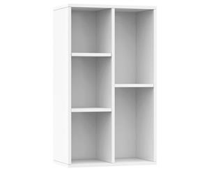 Book Cabinet/Sideboard High Gloss White 45x25x80cm Chipboard Shelf
