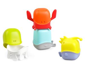 Boon Creature Cups Interchangeable Baby Bath Toy - Multi
