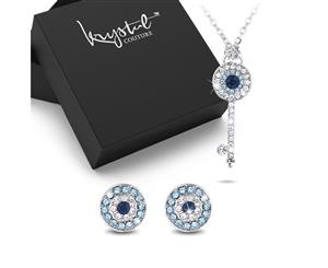 Boxed Circe Key Necklace and Earrings Set