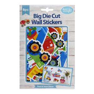 Boyle Big Die Cut Wall Stickers - Transport