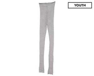 Caff d'Orzo Youth Girls' Knitted Legging - Dove Grey