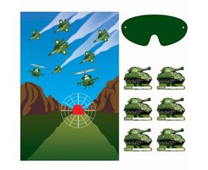 Camouflage Party Game Contains Plastic Game Board 12 Stickers and Paper Blindfold