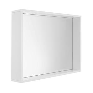 Cibo Design 750 x 600mm White Frame Mirror
