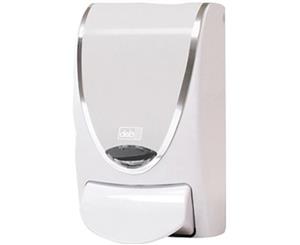 Cleanse Washroom Manual Dispenser - Plastic - White With Chrome Border - 1 L - DIS2127 - Deb Stoko