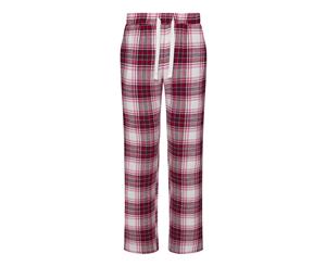 Comfy Co Womens/Ladies Gals Flannel Pyjama Pants (Red/ Pink) - RW6225
