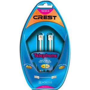 Crest - TA121-3 - Modem/Telephone Modular Cable 3.0m
