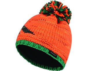Dare 2b Boys Ice Champ Acrylic Knit Fleece Lined Beanie Hat - VibrantOrnge