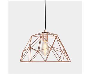 Decagon Copper Wire Cage Light