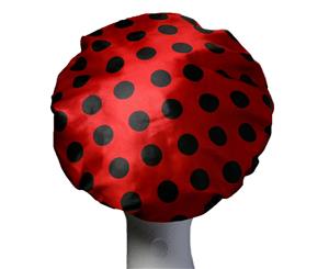 Dilly's Collections Luxury Microfibre Shower Cap - Ladybug