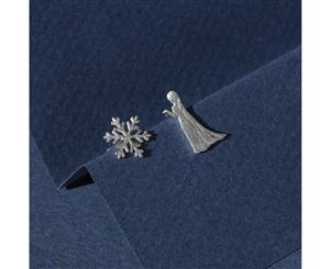 Disney x Short Story Elsa Snowflake Earrings - Silver