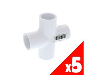 Dura Cross Slip PVC 3/4 Inch 420-007 Pressure Pipe Fitting Plumbing Water x5