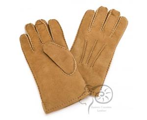 Eastern Counties Leather Mens 3 Point Stitch Sheepskin Gloves (Tan) - EL241