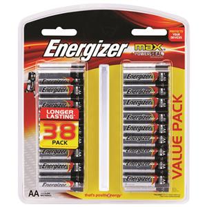 Energizer Max AA - 38 Pack