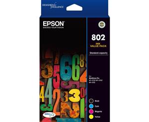 Epson 802 4X Colour Ink Pack - Wf-4720 Wf-4740 Wf-4745